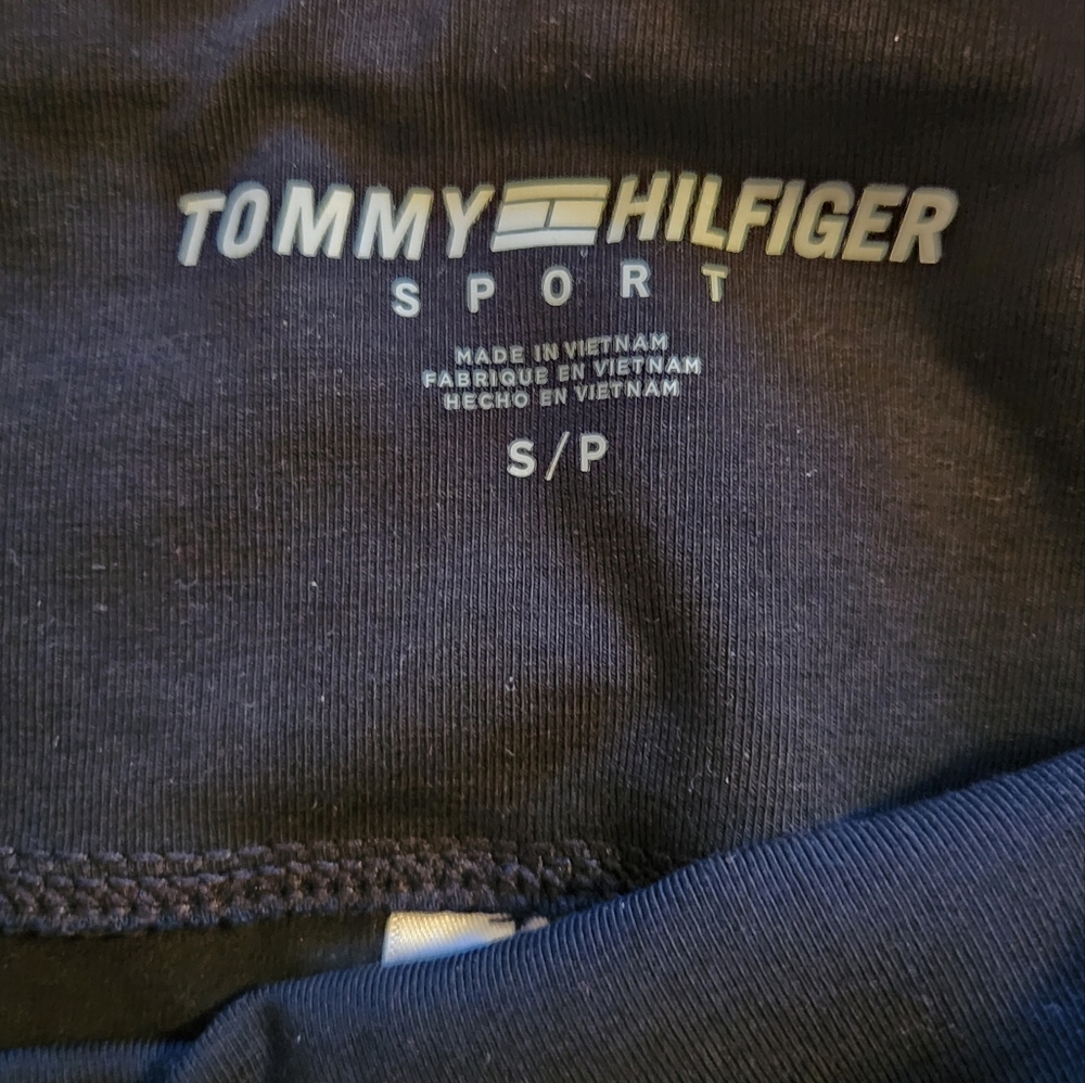 Tommy Hilfiger Jersery Black Leggings High Rise Size Small - Picture 2 of 9